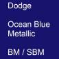 Preview: Dodge, Ocean Blue Metallic, BM / SBM.